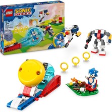 Store Sonic The Hedgehog: Sonic In Kamp Ateşi Çarpışması 77001, 7 Yaş ve Üzeri Kız ve Erkek Çocukları Için Yaratıcı Oyuncak Yapım Seti, Yaratıcı Hediye Fikri (177 Parça)