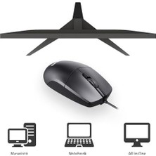 Prime SPK7247 USB Kablolu 1200DPI 3 Tuşlu Optik Mouse Siyah