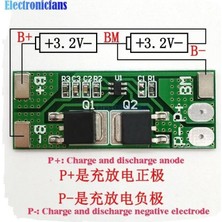 Prime Bms 2s 8A Li-Ion 6.4V 8.4V Yeşil Vida Konnektörlü 8 Amps 2 Pol 41MM 3.5mm