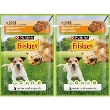 Prime Friskies Yetişkin Köpekler Için Tavuklu Sebzeli Yaş Mama 85 Gram 2li Paket