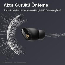 Prime Studio Buds +|gürültü Önleme Özellikli Gerçek Kablosuz Kulaklık, ve ile Gelişmiş Uyumluluk, Yerleşik Mikrofon, Tere Dayanıklı Bluetooth Kulaklık - Siyah/altın