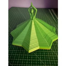 Star Balerin Kadın Stres Çarklı Fidget Oyuncak, Spiral Fidget -Renk Değişebilir