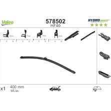 Teknollojia Valeo Hydroconnect Silecek Bmw X1 F48 (2014-2022), C4 x (2022 ve Sonrası), Egea (2020 ve Sonrası) (400 Mm) 578502