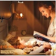 9 Mod LED Çok Fonksiyonlu Akrobat Masa Lambası Şiddeti Ayarlanabilir 3 Farklı Işık Rengi USB Girişli Siyah 11 x 50