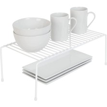 Prime Tel Organizer Dolap Depolama Rafı 22X40CM Beyaz (1)