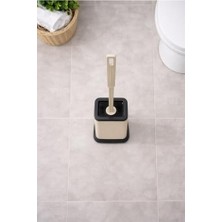 Prime Silikon Tuvalet Fırçası Pratik Silikon Wc Klozet Fırçası Bej S-220