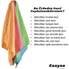 Prime Mikrofiber Temizlik Bezleri 4’lü Paket, Daha Yumuşak Yüksek Emici, Ev, Mutfak, Araba, Pencere Silme ve Hediyeler Için Tüy & Iz Bırakmayan Tasarım