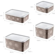 Prime 4'lü Set No Frost Saklama Kabı Terra (Tüm Boylar)