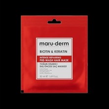 Prime Maru.derm Duş Öncesi Saç Maskesi, Biotin ve Keratin, Yoğun Onarıcı, 50 ml