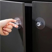 Prime 4’lü Şeffaf Yapışkan Askı – Delmeden Montaj, Iz Bırakmaz, Güçlü Tutuş, Banyo Mutfak Kapı Arkası Askılık Seti