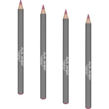 Prime Uzun Süre Kalıcı Dağılma Yapmayan Nemlendirici Dudak Kalemi - Lipliner Pencil 12 Deep Pink (4 Paketi)