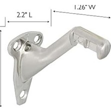 Prime 182006 Standart Küpeşte Tutacak, 5'li Paket, Saten Nikel