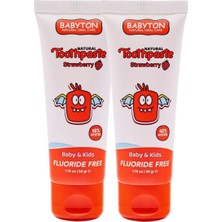 Prime Babyton Doğal Çilekli Diş Macunu 2'li Set 50 gr