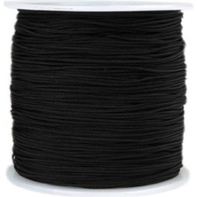 Prime Bambapaw Paraşüt Ipi 0,8 mm Siyah Renk Bileklik Ipi 1 Makara 100 Metre