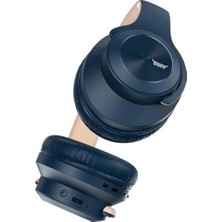 Prime Labs BF16 Kulaklık Bluetooth 5.3, 18 Saat Oynatma, 3 Eq Mod, Hoparlör Modu (Mavi)