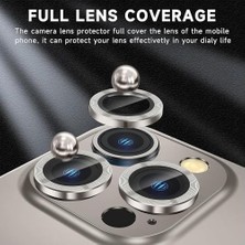 Prime Happy 16 Pro ve 16 Pro Max Kamera Camı Lens Koruyucu Halka Set - Beyaz Titanyum