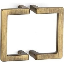 Prime 64 mm Antik Rengi Modern Kulp Yarım Tek Adet