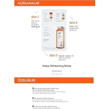 Prime 3 Aşamalı Aydınlık Görünüm Sağlayan Maske 3 Whitening Mask