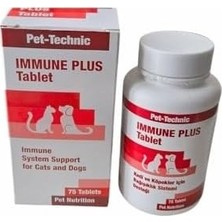 Prime Immune Plus Tablet – Kedi ve Köpekler Için Bağışıklık Güçlendirici Takviye | Beta-Glucan, Propolis, Vitamin C ve Bitkisel Ekstratlar Içerir | 75 Tablet