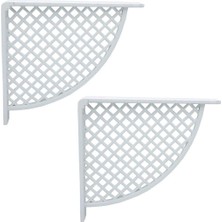 Prime Plastik Raf Altı Beyaz 17 * 18CM (2 Adet)