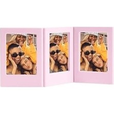 Prime Mini Film Uyumlu Pembe 3'lü Mıknatıslı Fotoğraf Çerçeve Seti