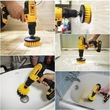 Karok Ticaret Matkap Için Pimli Temizlik Fırça Seti Banyo Mutfak Oto Jant Koltuk Halı Temizleme Fırça Kiti