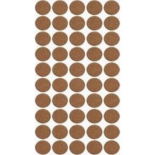 Prime Yapışkanlı Keçe Ped, Kahverengi, Yuvarlak, Koltuk Ayağı Için, Zemin Koruma, Gürültü Önleme (20MM)
