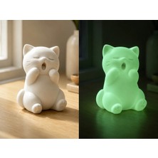1 Adet Karanlıkta Parlayan Kedi – Komik Figür