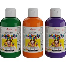 Prime Yeşil-Mor-Turuncu Parmak Boyası 3'lü Set 3X250GR