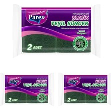 Prime Tüm Yüzeyler Için Klasik Yeşil Sünger 2 Adet (3 Paketi)