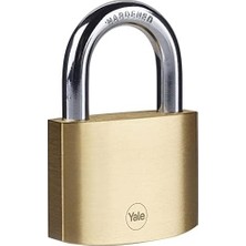Prime Y110B/60/132/1 - Pirinç Asma Kilit 60MM - Standart Koruma - Sertleştirilmiş Çelik Halka - Çift Kilitleme - 3 Anahtar