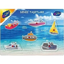 Prime Ahşap Tutmalı Puzzle Deniz ve Hava Taşıtları