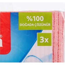 Prime 141161 Sünger Bez, Ekstra Dayanıklı, Çok Amaçlı, 3'lü Paket 3lü Paket