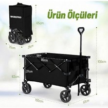 Prime WP285015 80KG 4 Tekerli Katlanabilir Ağır Hizmet Taşıma Arabası