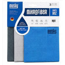 Store Mikrofiber Temizlik Bezi 3’lü Set 40 x 60 cm – Cam, Mutfak, Banyo ve Araç Için Islak Kuru Kullanıma Uygun Sihirli Bez (Mavi, Gri, Antrasit)
