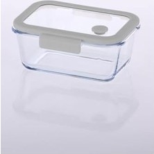 Prime Fika Glace Vakumlu Cam Saklama Kabı 800 ml Gri