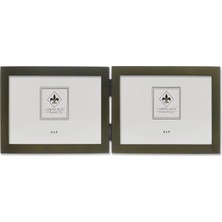 Prime Frames Hinged Double Yatay Picture Frame Gallery, 4 6 Inç, Green