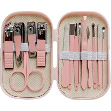 Store 14 Parça Manikür Pedikür Seti Pembe Çantalı Tırnak Kulak Kaş El Ayak Kişisel Bakım Paslanmaz Çelik