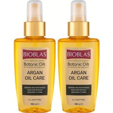 Prime Bioblas Argan Yağlı Saç Bakım Yağı – Durulanmayan, Karşı Koruyucu, Onarıcı & Parlaklık Veren SERUM,%100 Besleyici Etki, 100 ml (2 Paketi)
