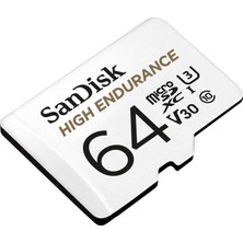 Store High Endurance Microsdxc Hafıza Kartı 64 GB + Adaptör (Dash Camları ve Özel Güvenlik Kameraları Için, 100 Mb/s Okuma, Full Hd ve 4K Videolar Için V30)
