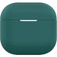 Prime Airpods Pro 3 (2025) ile Uyumlu Renkli Silikon Kılıf (Haki)