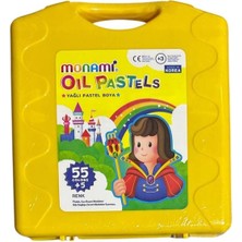Monami  Oıl Yağlı Pastel Boya Plastik Çantalı 55+5 Renk - 2140441055