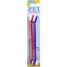 Prime Orijin Pet Kedi Köpek Diş Fırçası 2'li Set Uzun