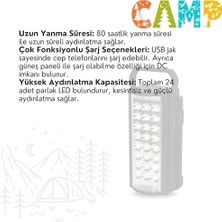 Prime LED 24 Ledli Taşınabilir Işıldak Kamp Feneri El Feneri - Mavi