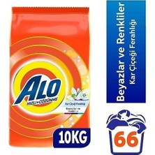 Prime Alo 10 kg Kar Çiçeği Ferahlğı Beyazlar ve Renkliler Hızlı Çözülme Toz Deterjan