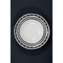 Prime Via Aurelia 2’li 27 cm Italyan Desenli Porselen Makarna Kasesi Seti