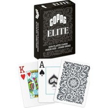 Prime Copag %100 Plastik Oyun Kartları, Poker Boyu Endeks Tek Deste, Siyah