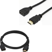 Prime Erkek Di̇şi̇ Uçlu 50 cm Uzatma HDMI Kablo (Mi̇ni̇ Hd Rec. Içi̇n)
