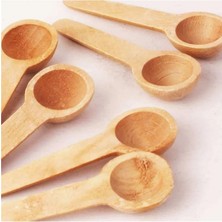 Prime 6'lı Ahşap Baharatlık - Ölçek Kaşığı - Ahşap Kaşık 7 cm Ahşap