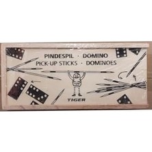Prime Ahşap Domino ve Çubuk Oyunu